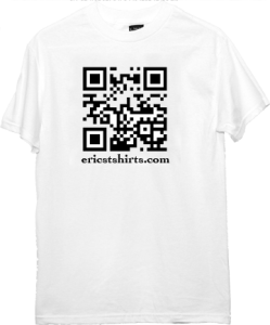 T-Shirt QR Code barcode tshirt